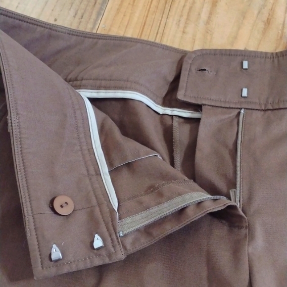 Worth New York Vintage Brown Wide Leg Lillian Ankle Pant Size 12 - Picture 10 of 11